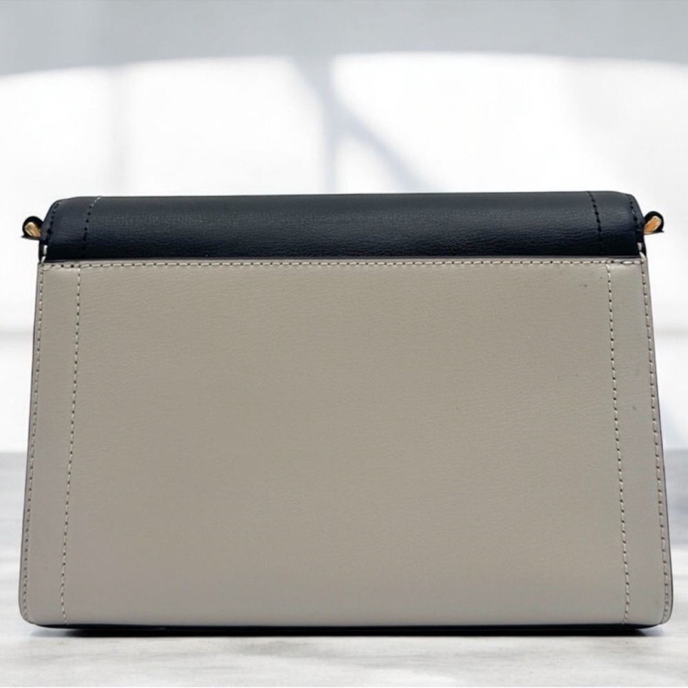 Michael Kors Kinsley Medium Shoulder Flap Crossbody Bag Optic White Multi - Picture 5 of 9